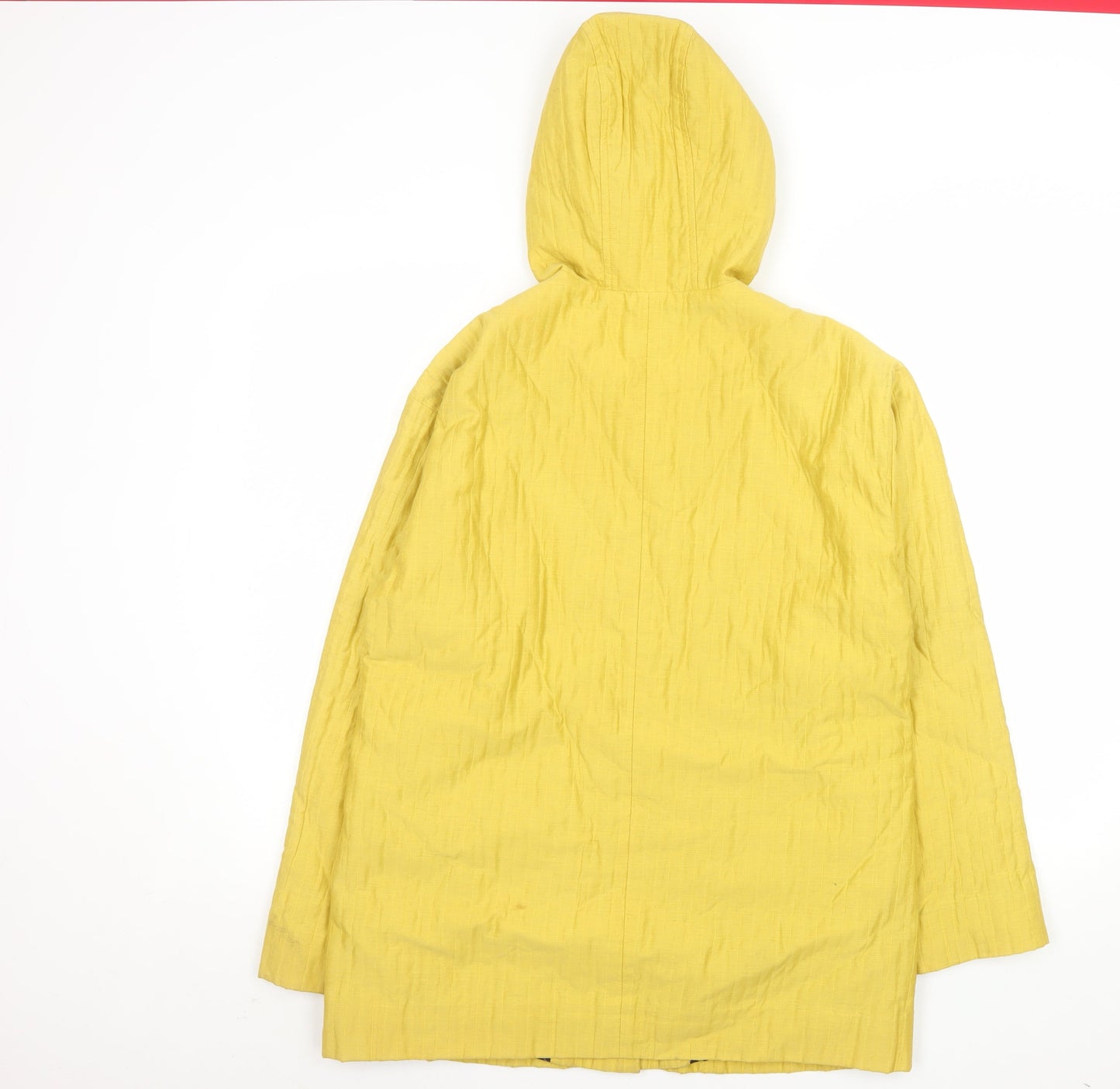 Womens UK Size 10 Hobbs Yellow Rain Coat