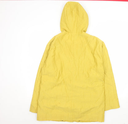 Womens UK Size 10 Hobbs Yellow Rain Coat