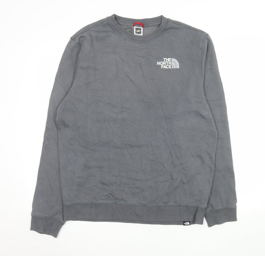 Mens UK Size L The North Face Grey Pullover Sweatshirt