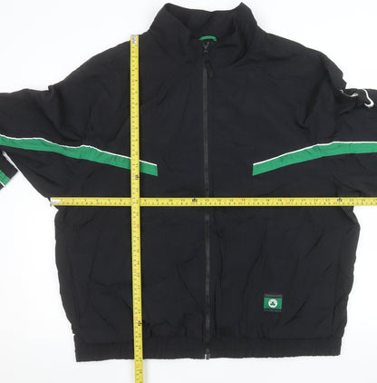 Nike NBA Celtics Men's Black XL Bomber Jacket Full Zip Lined Sportswear