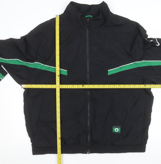 Nike NBA Celtics Men's Black XL Bomber Jacket Full Zip Lined Sportswear