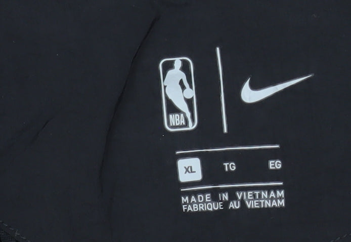Nike NBA Celtics Men's Black XL Bomber Jacket Full Zip Lined Sportswear