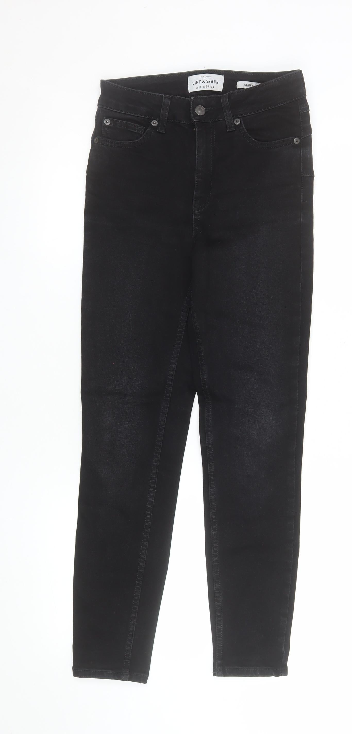 Womens UK Size 8 New Look Slim Fit Skinny Black Jeans