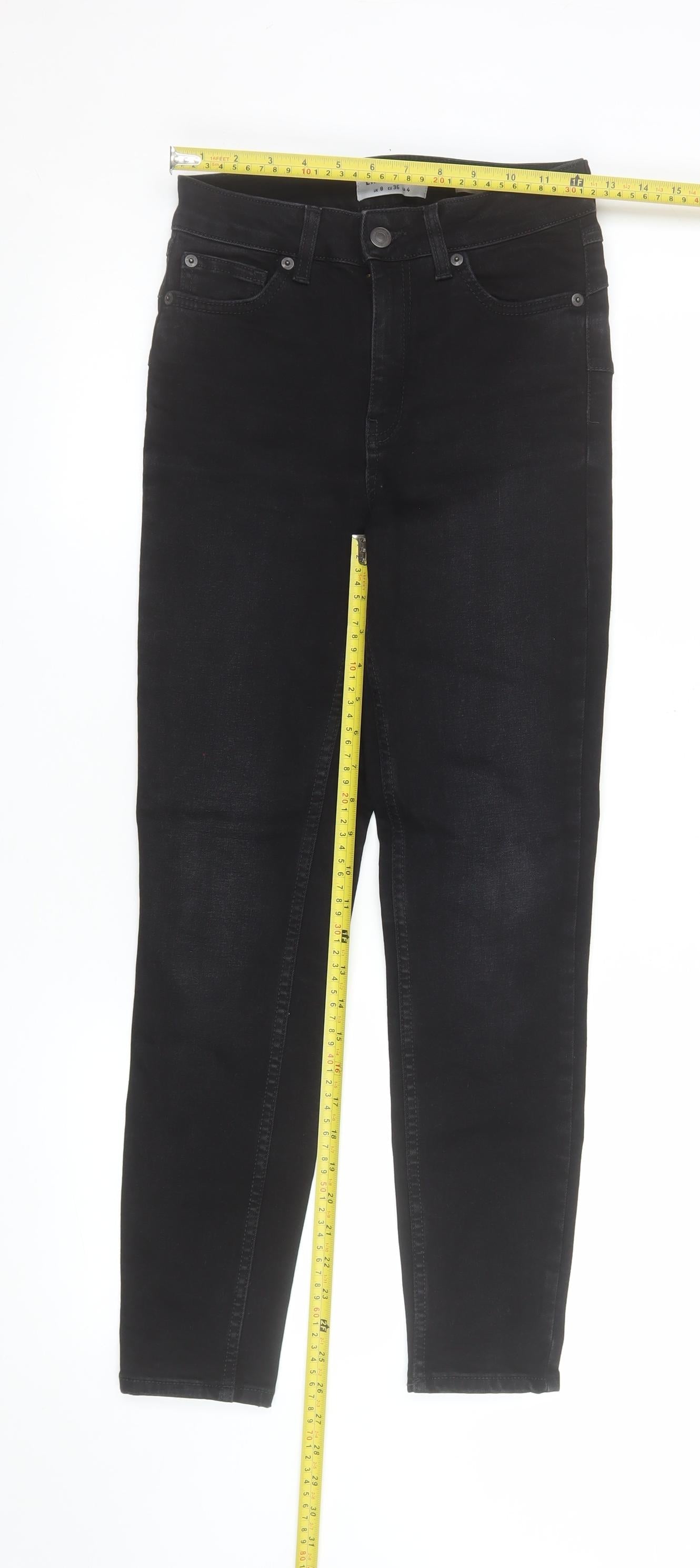 Womens UK Size 8 New Look Slim Fit Skinny Black Jeans
