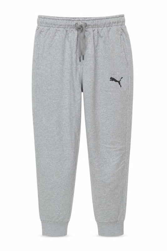 Front view of Puma Men's Grey Jogger Trousers L Regular Fit Activewear
