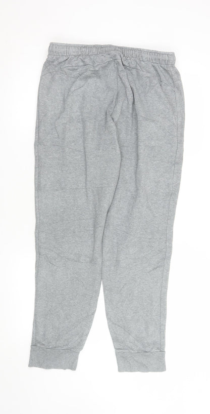 Puma Men's Grey Jogger Trousers L Regular Fit Activewear