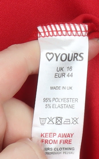 Womens UK Size 16 Yours Fit & Flare Dress