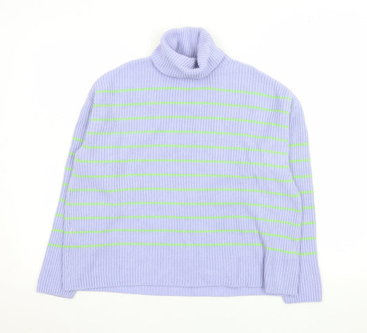 Womens UK Size M Marks and Spencer Purple Pullover Jumper