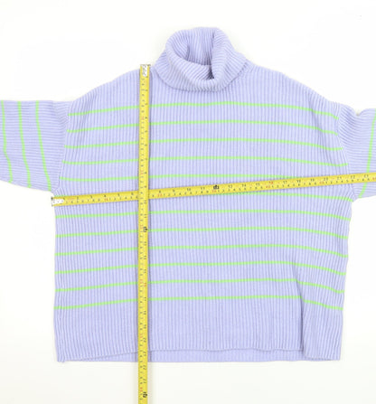 Womens UK Size M Marks and Spencer Purple Pullover Jumper