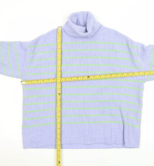 Womens UK Size M Marks and Spencer Purple Pullover Jumper