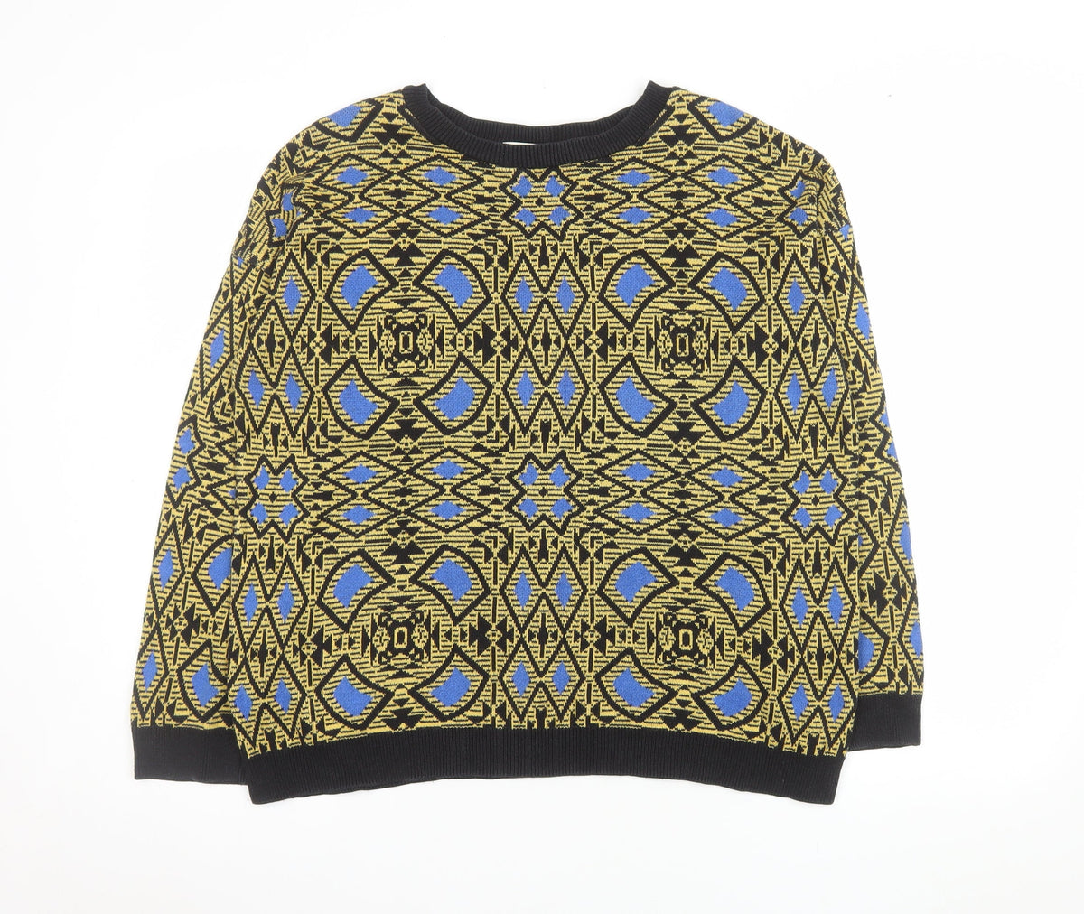 Mens UK Size M Zara Multicoloured Pullover Jumper