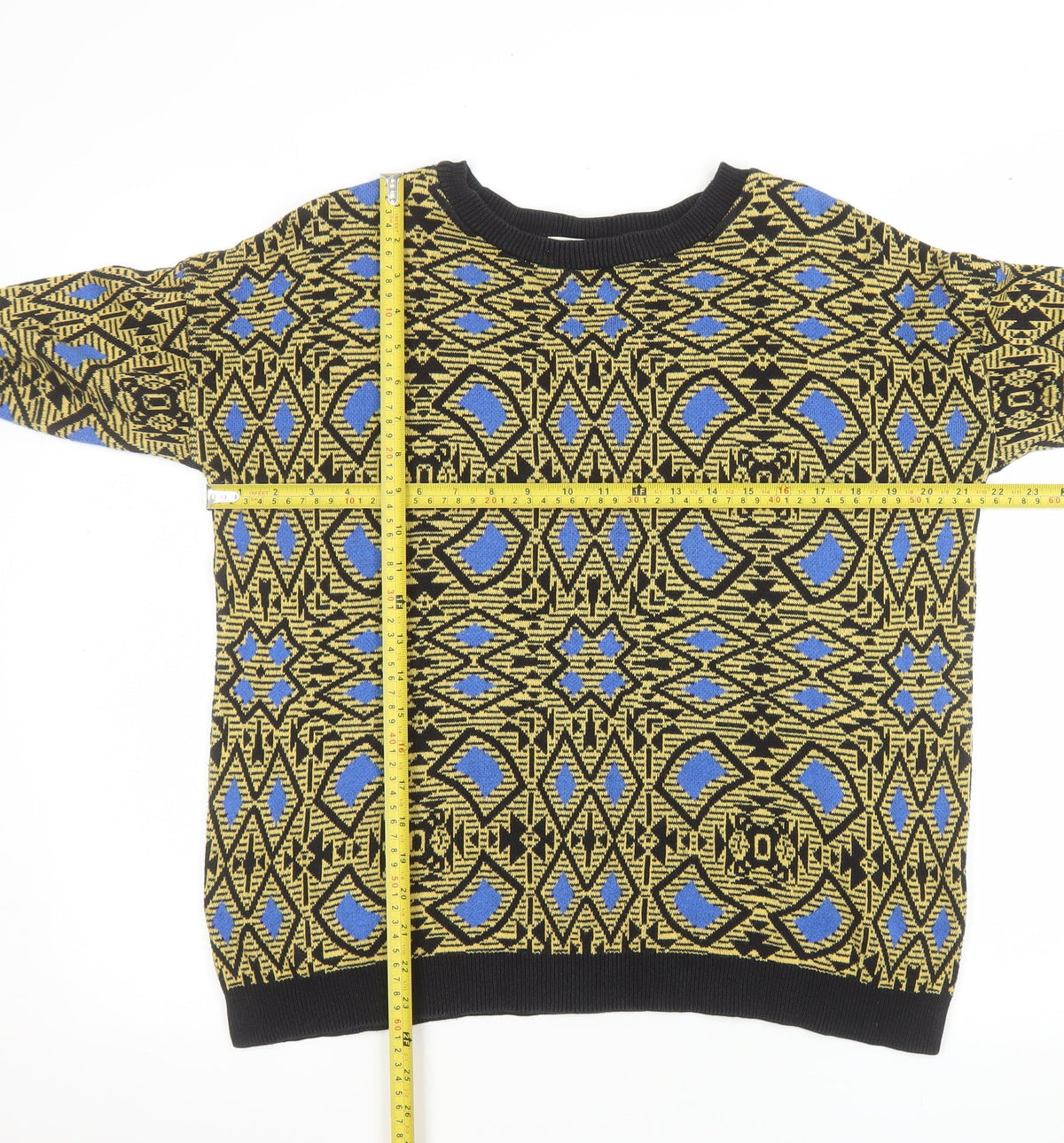 Mens UK Size M Zara Multicoloured Pullover Jumper