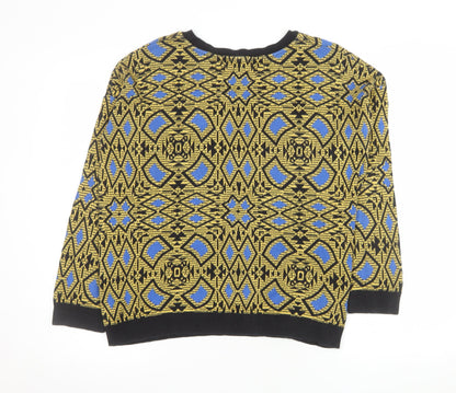 Mens UK Size M Zara Multicoloured Pullover Jumper
