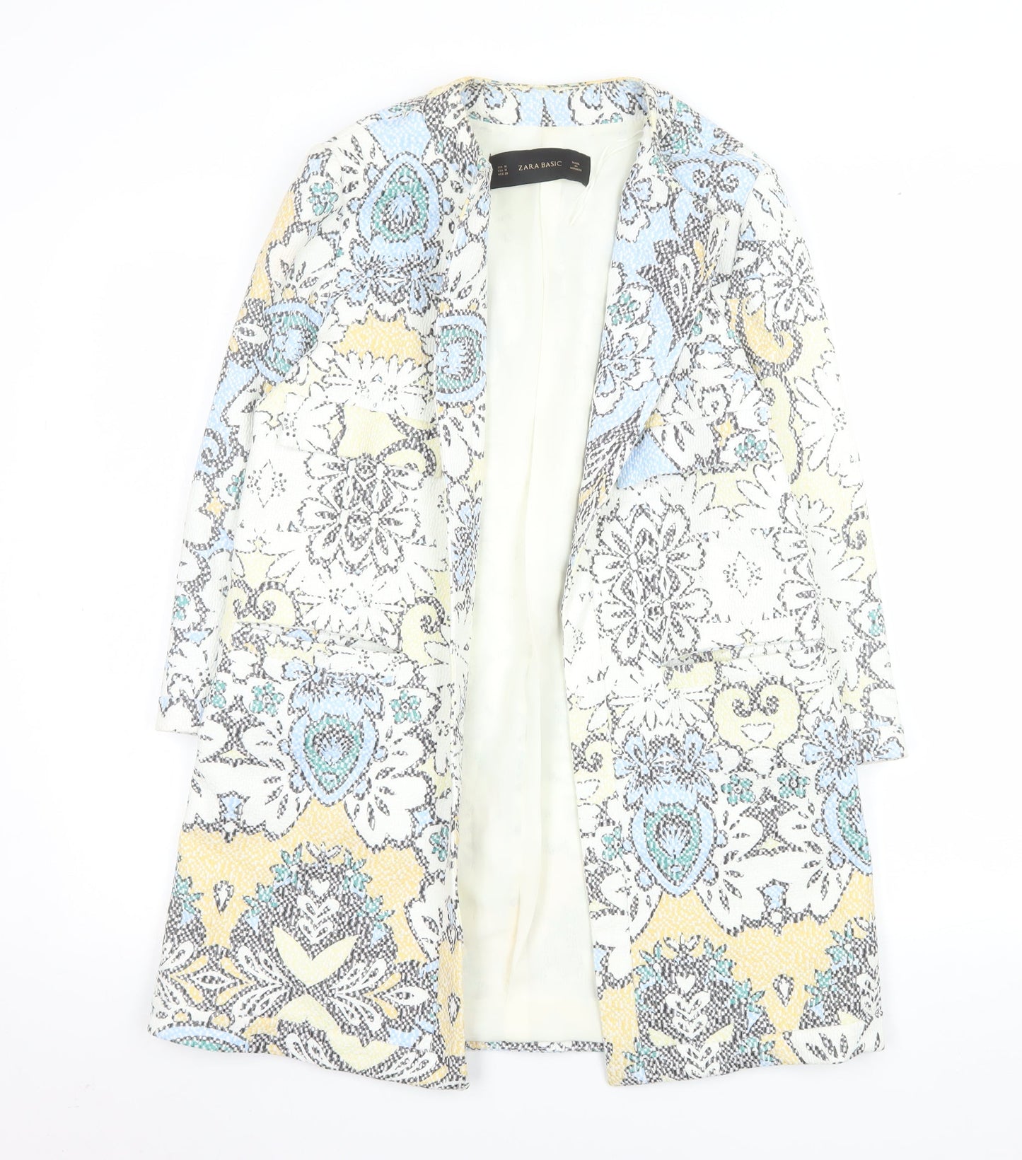 Womens UK Size M Zara Basic Regular Multicoloured Blazer