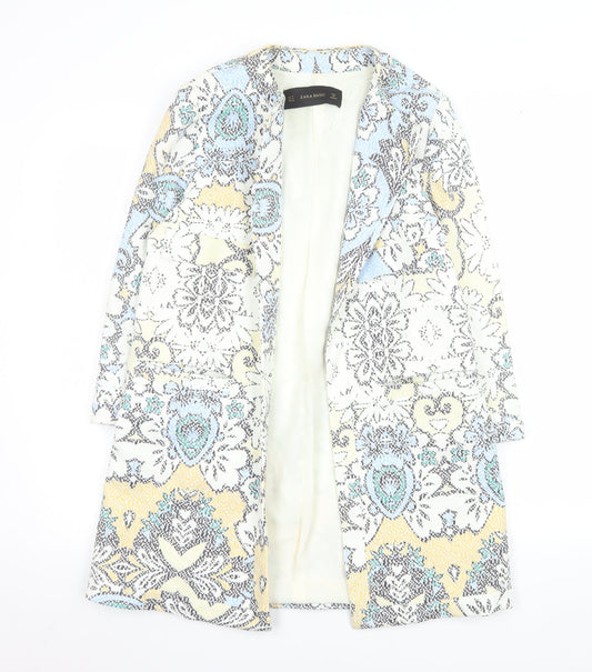 Womens UK Size M Zara Basic Regular Multicoloured Blazer