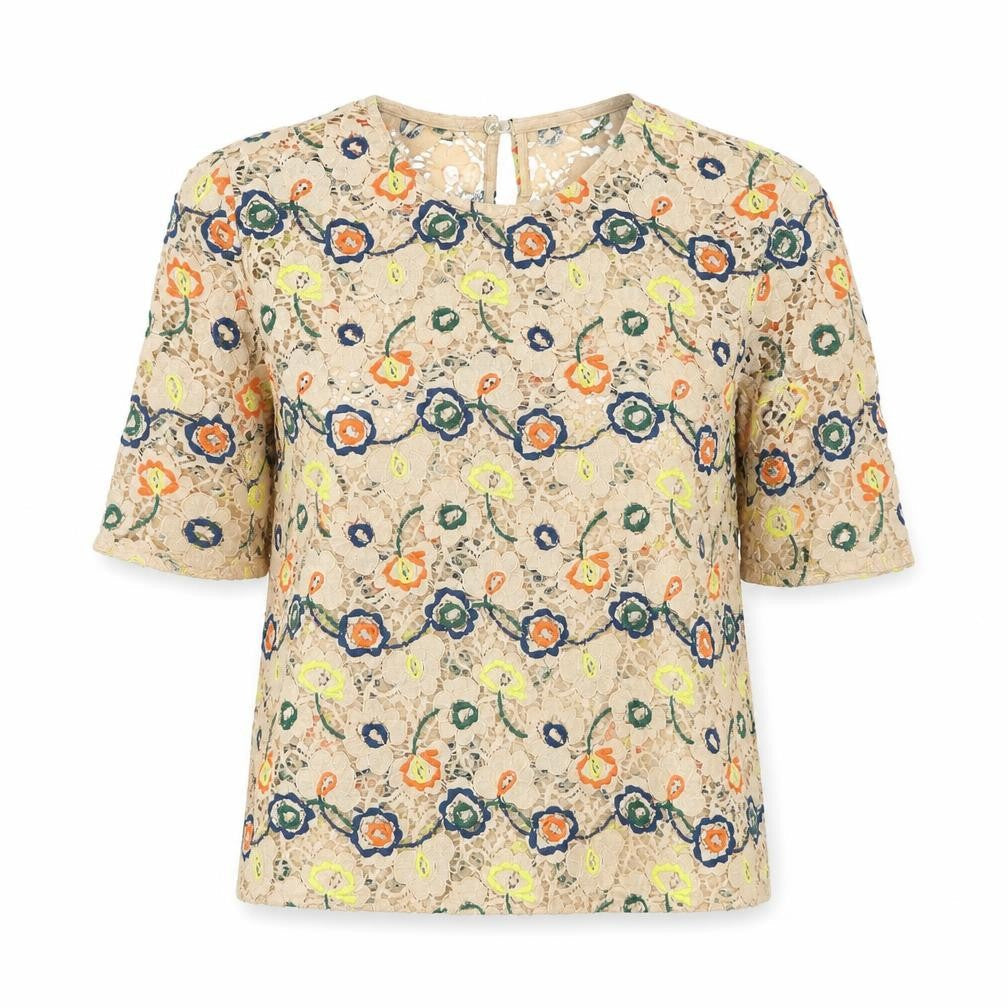 Womens UK Size 8 Zara Beige Tunic Blouse