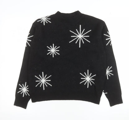 Womens UK Size S Marks and Spencer Black Pullover Jumper