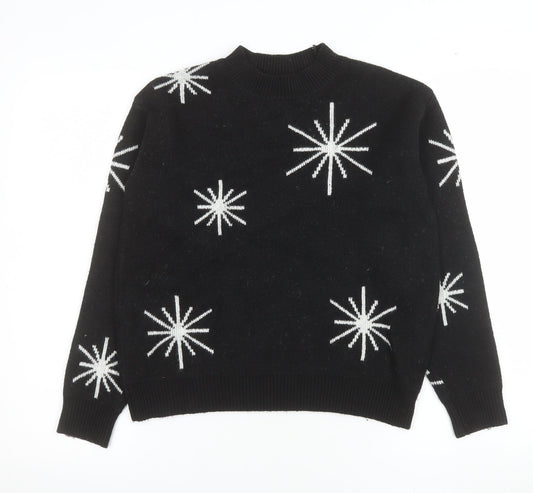 Womens UK Size S Marks and Spencer Black Pullover Jumper