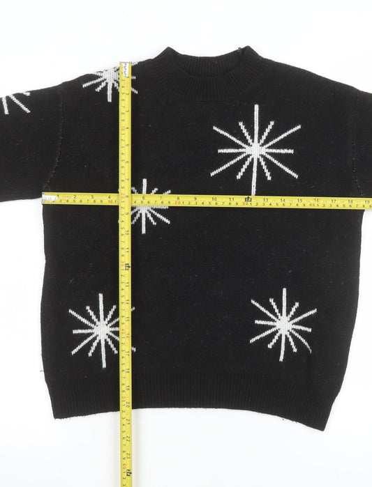 Womens UK Size S Marks and Spencer Black Pullover Jumper