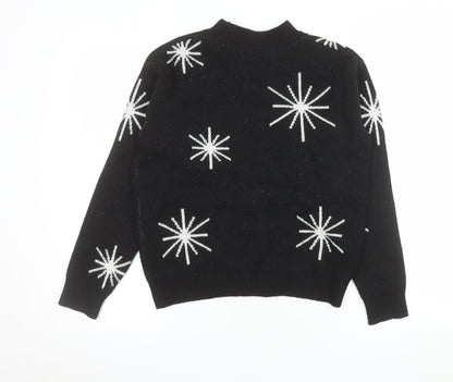 Womens UK Size S Marks and Spencer Black Pullover Jumper