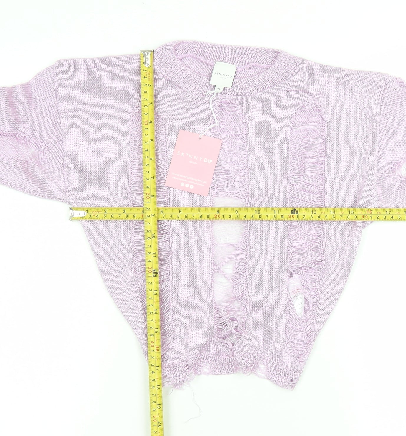 Womens UK Size XL SKINNYDIP Purple Pullover Jumper