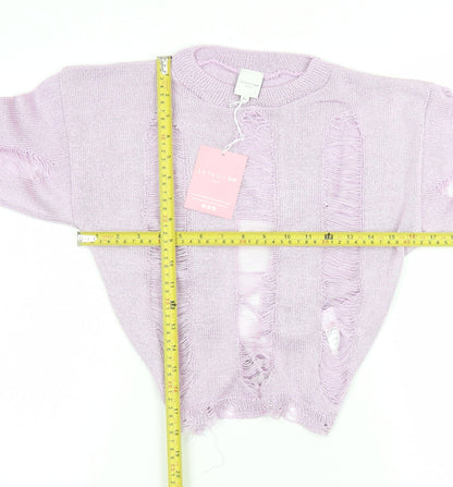 Womens UK Size XL SKINNYDIP Purple Pullover Jumper