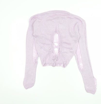Womens UK Size XL SKINNYDIP Purple Pullover Jumper