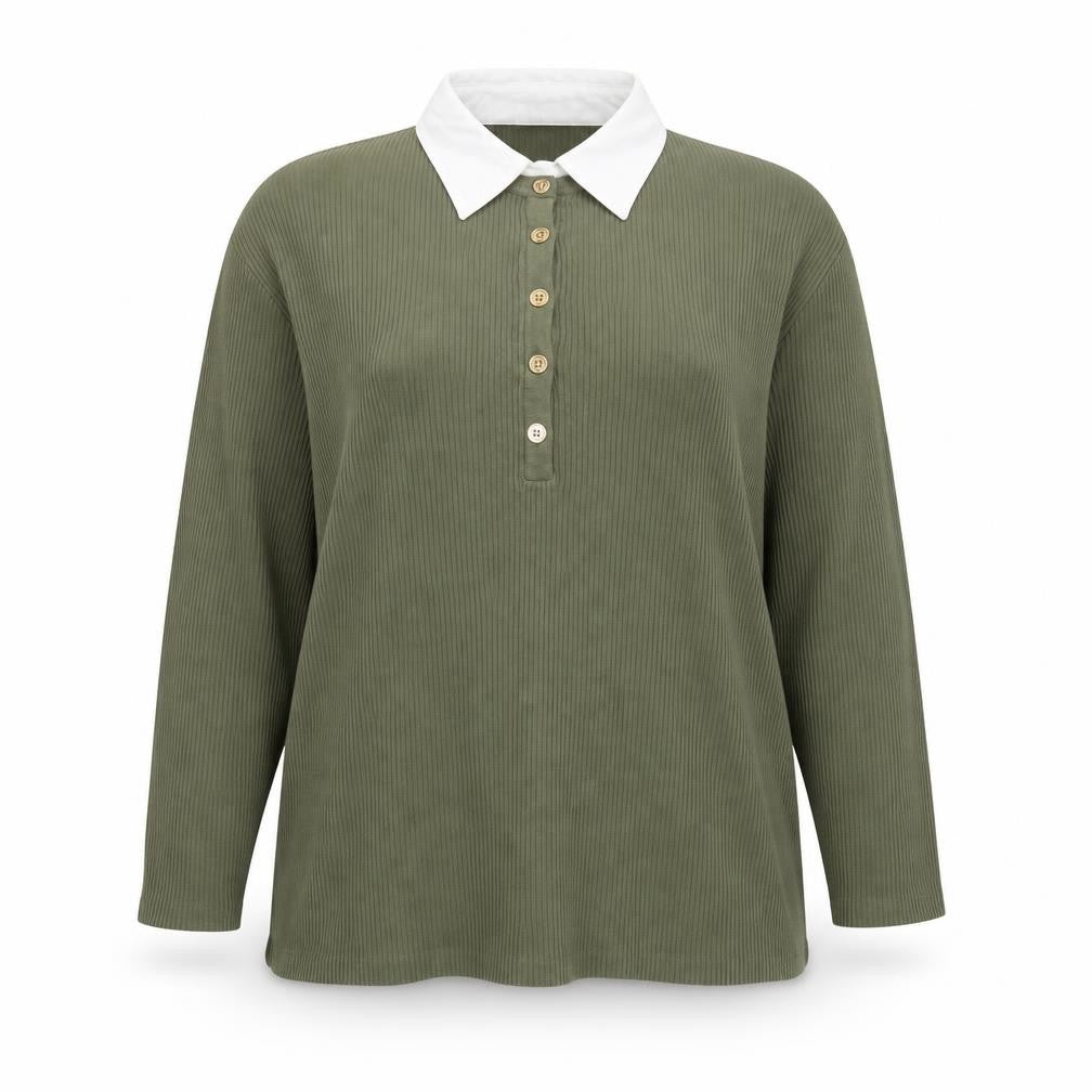 Womens UK Size XL Ralph Lauren Green Basic Button-Up