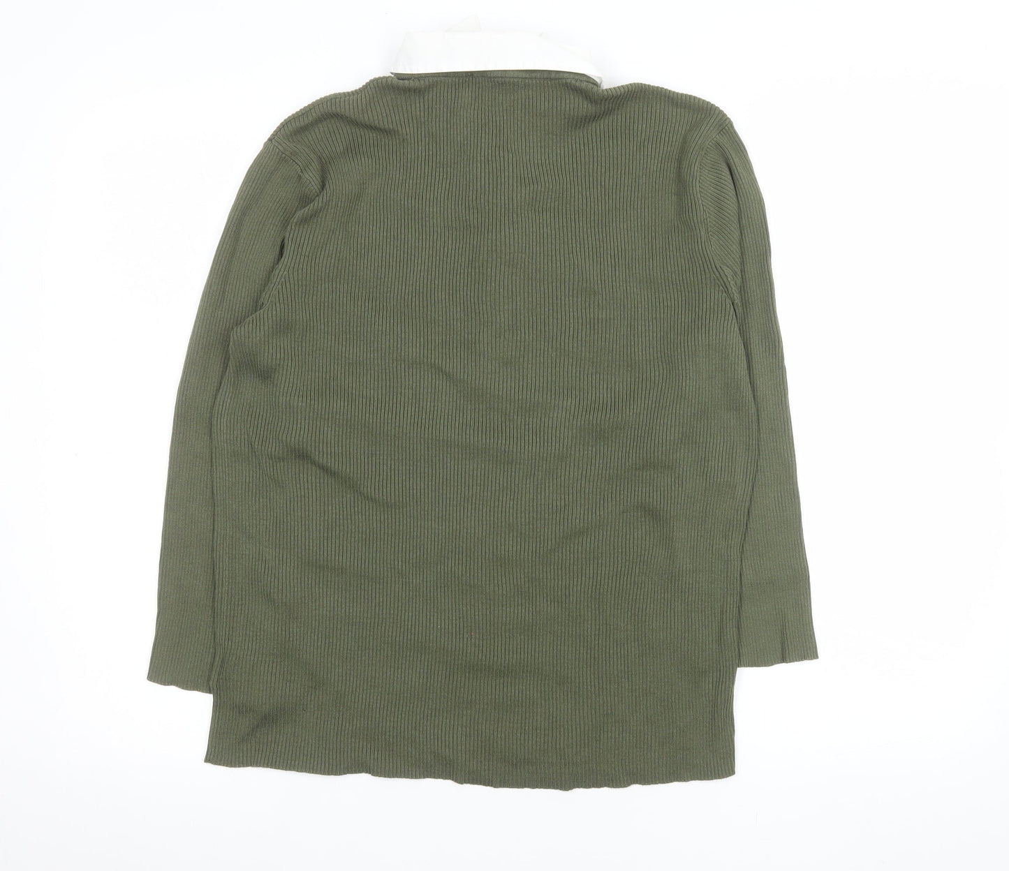 Womens UK Size XL Ralph Lauren Green Basic Button-Up