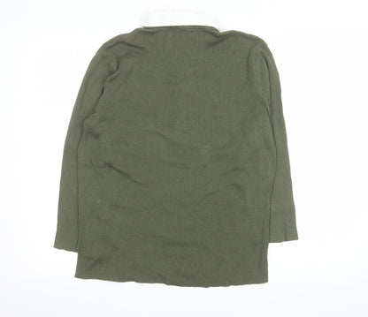 Womens UK Size XL Ralph Lauren Green Basic Button-Up