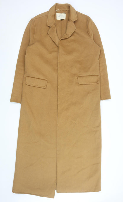 Womens UK Size 12 Topshop Beige Overcoat