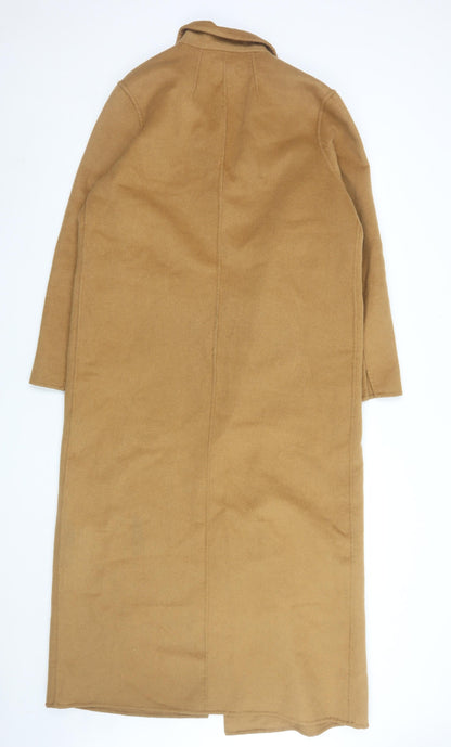Womens UK Size 12 Topshop Beige Overcoat
