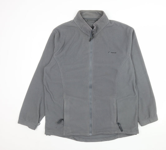 Mens UK Size M Mountainlife Grey Full Zip Sweatshirt