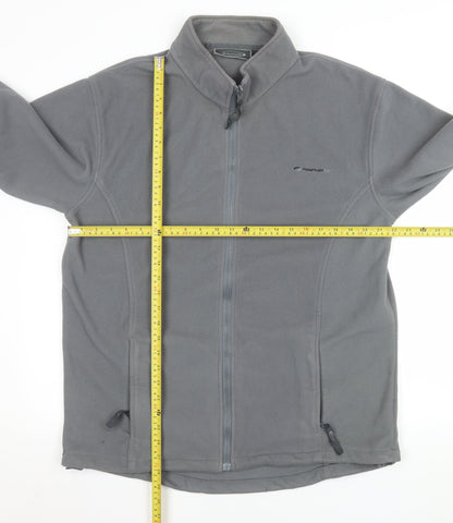 Mens UK Size M Mountainlife Grey Full Zip Sweatshirt