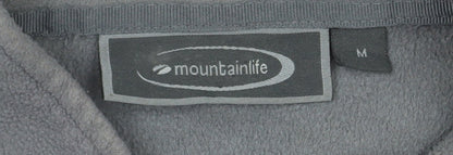 Mens UK Size M Mountainlife Grey Full Zip Sweatshirt
