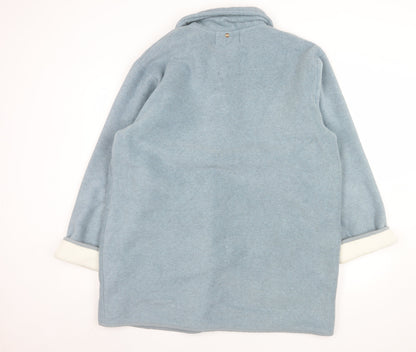 Womens UK Size M Fabrizio Blue Duffel Coat