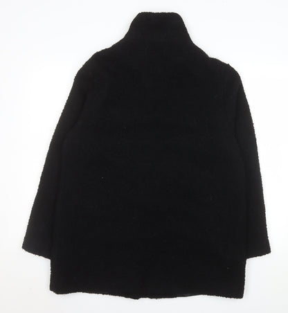 Womens UK Size 14 BHS Black Overcoat