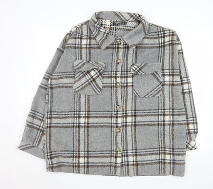 Womens UK Size 14 Missguided Grey Basic Jacket
