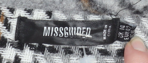 Womens UK Size 14 Missguided Grey Basic Jacket