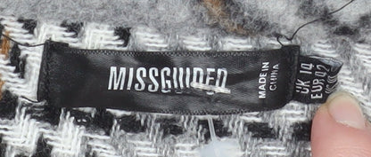 Womens UK Size 14 Missguided Grey Basic Jacket