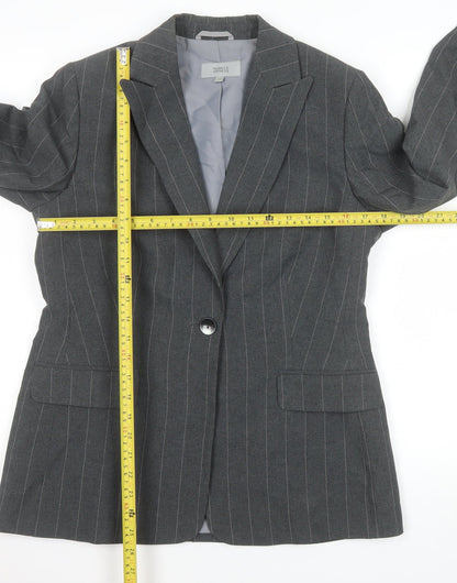 Womens UK Size 12 Marks and Spencer Regular Grey Blazer