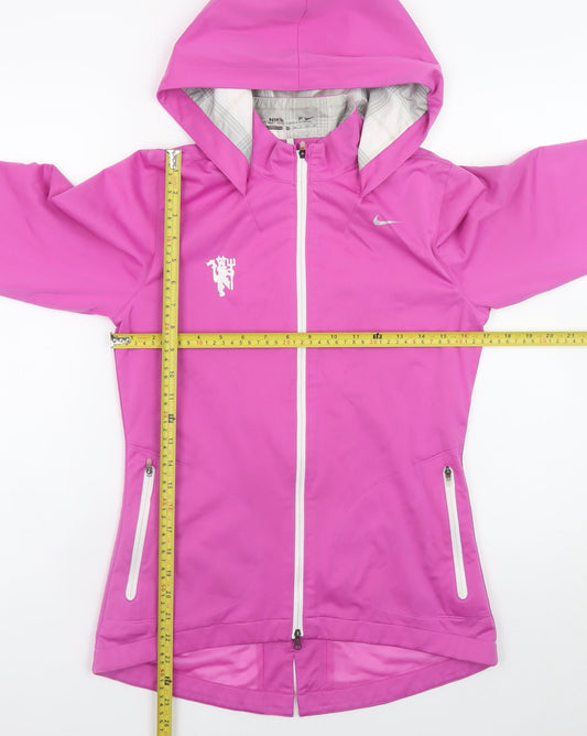 Womens UK Size XS Nike Pink Windbreaker Coat