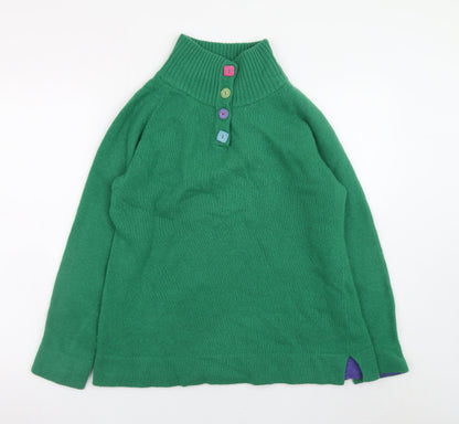 Womens UK Size 16 Mistral Green Henley Jumper