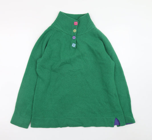 Womens UK Size 16 Mistral Green Henley Jumper