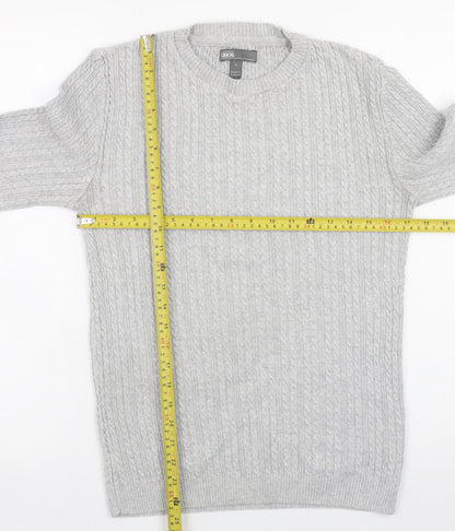 Mens UK Size M ASOS Grey Pullover Jumper