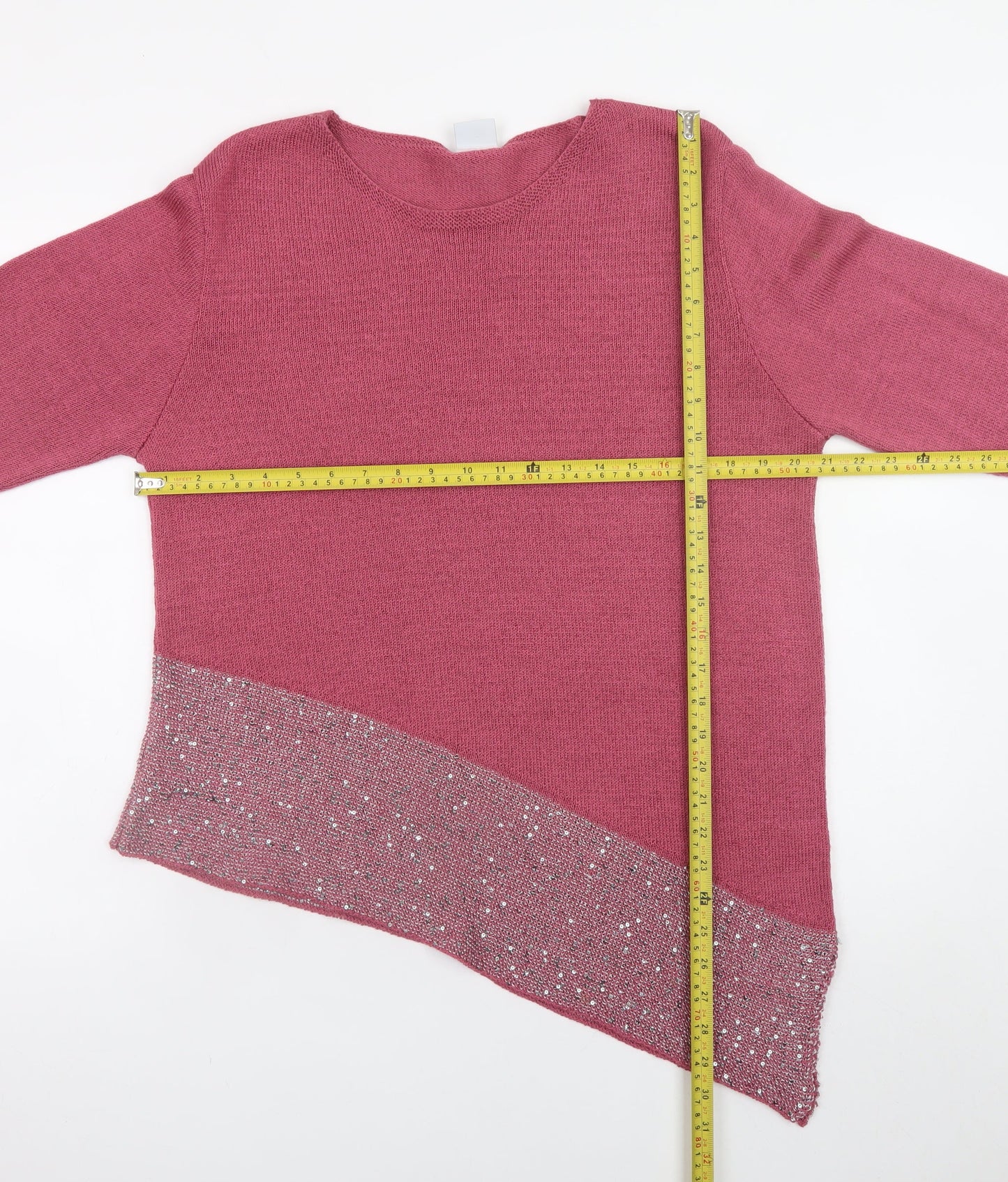Womens UK Size XL MITZY Pink Pullover Jumper