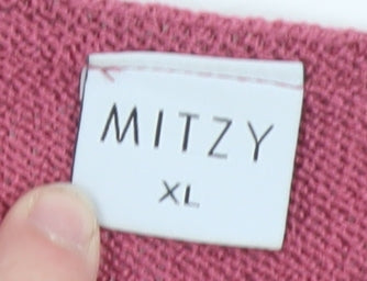 Womens UK Size XL MITZY Pink Pullover Jumper