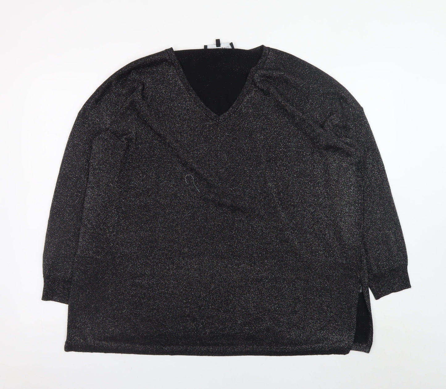 Womens UK Size 16 Live Unlimited Black Pullover Jumper