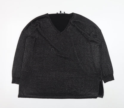 Womens UK Size 16 Live Unlimited Black Pullover Jumper