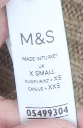 Womens UK Size XS Marks and Spencer Beige Pullover Jumper